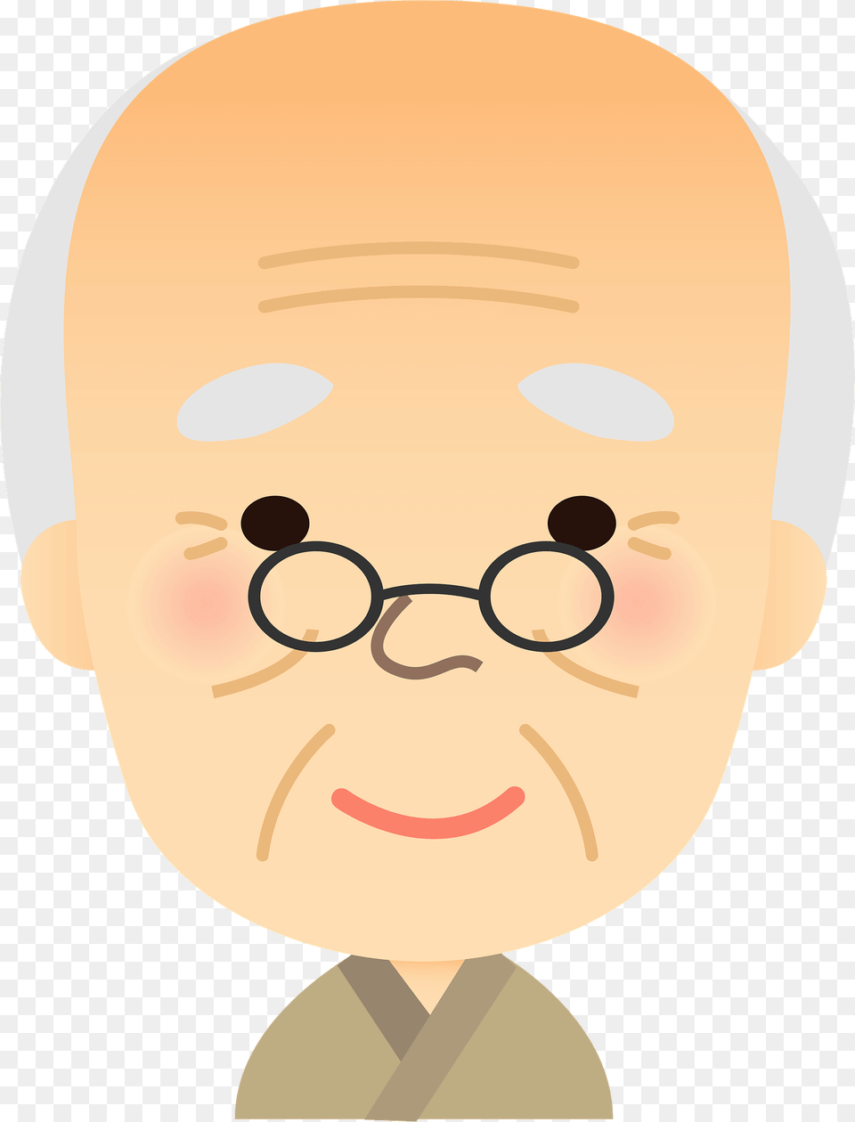 Grandfather Old Man Clipart, Accessories, Glasses, Face, Head Png Image