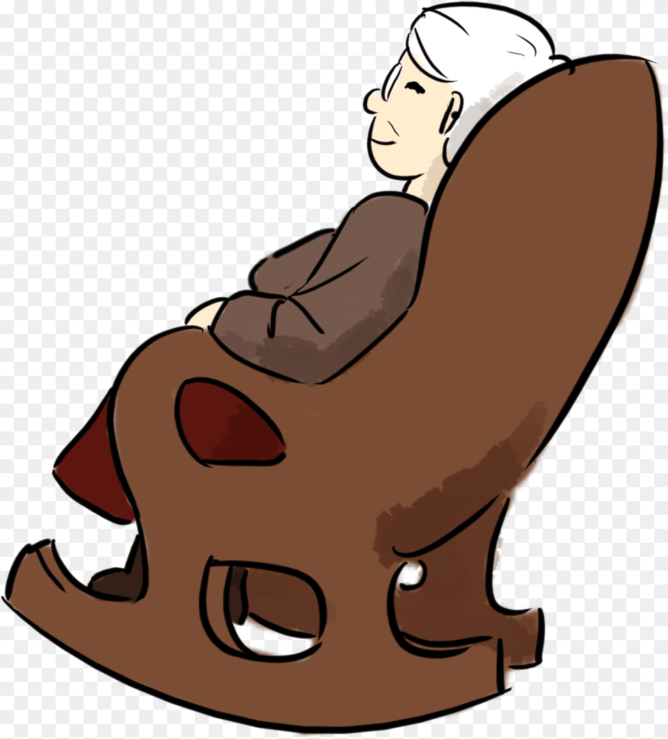 Grandma Cartoon, Furniture, Person, Face, Head Png Image