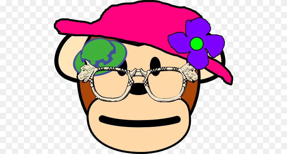 Grandma Head Cliparts, Accessories, Purple, Hat, Glasses Png
