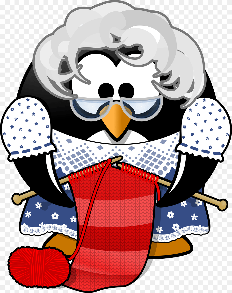 Grandma Penguin, Baby, Person, Festival, Christmas Free Png Download