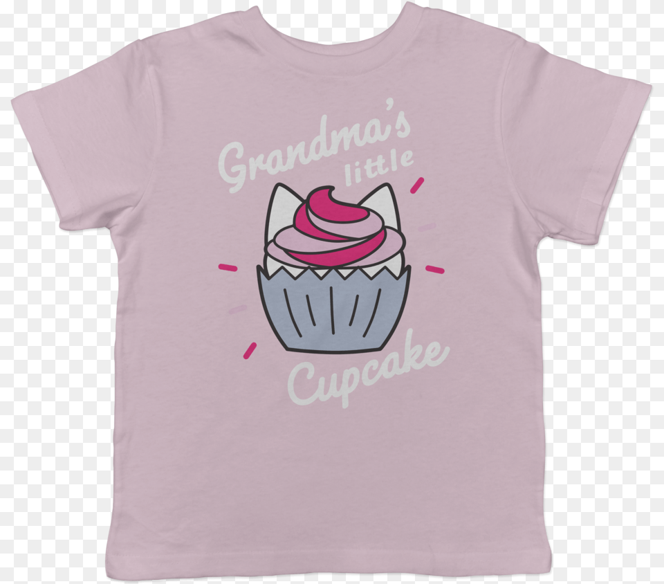 Grandma S Little Cupcake Toddler, Clothing, T-shirt, Cake, Cream Free Png