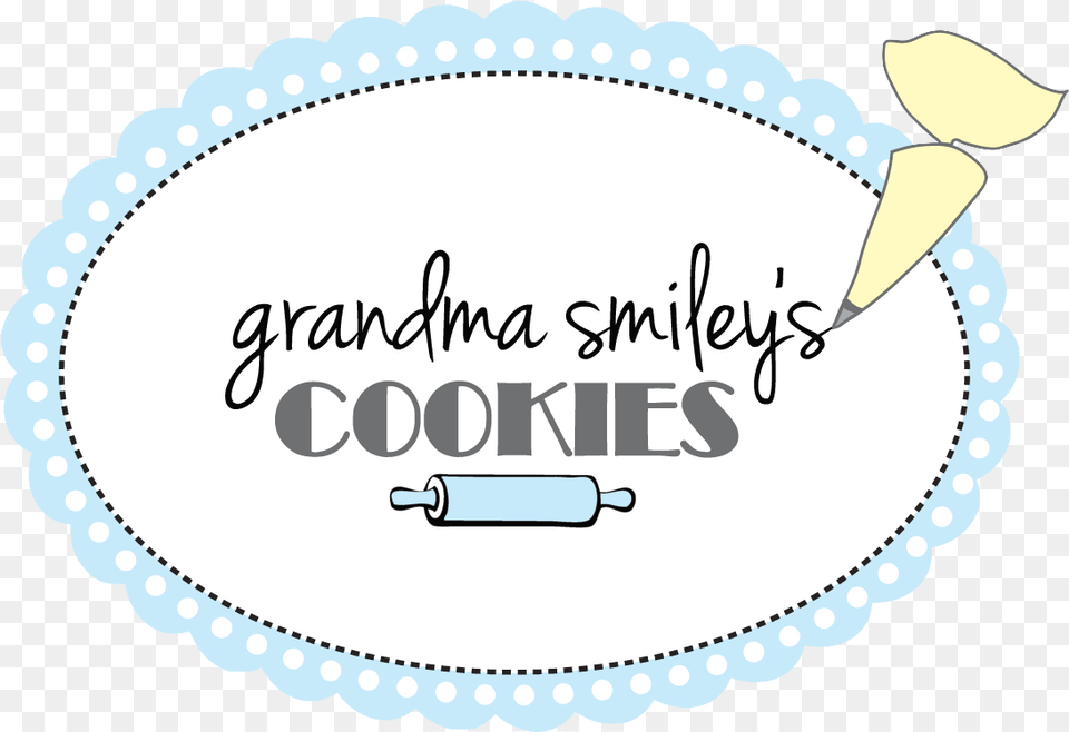 Grandma Smileys Photo Cookies Illustration, Text, Cream, Dessert, Food Free Transparent Png