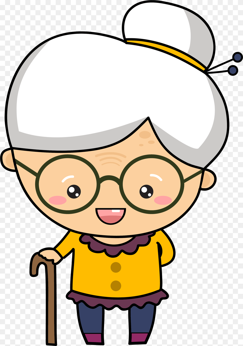 Grandmother Clipart Animated Clipart Grandmother, Photography, Baby, Person, Face Png Image