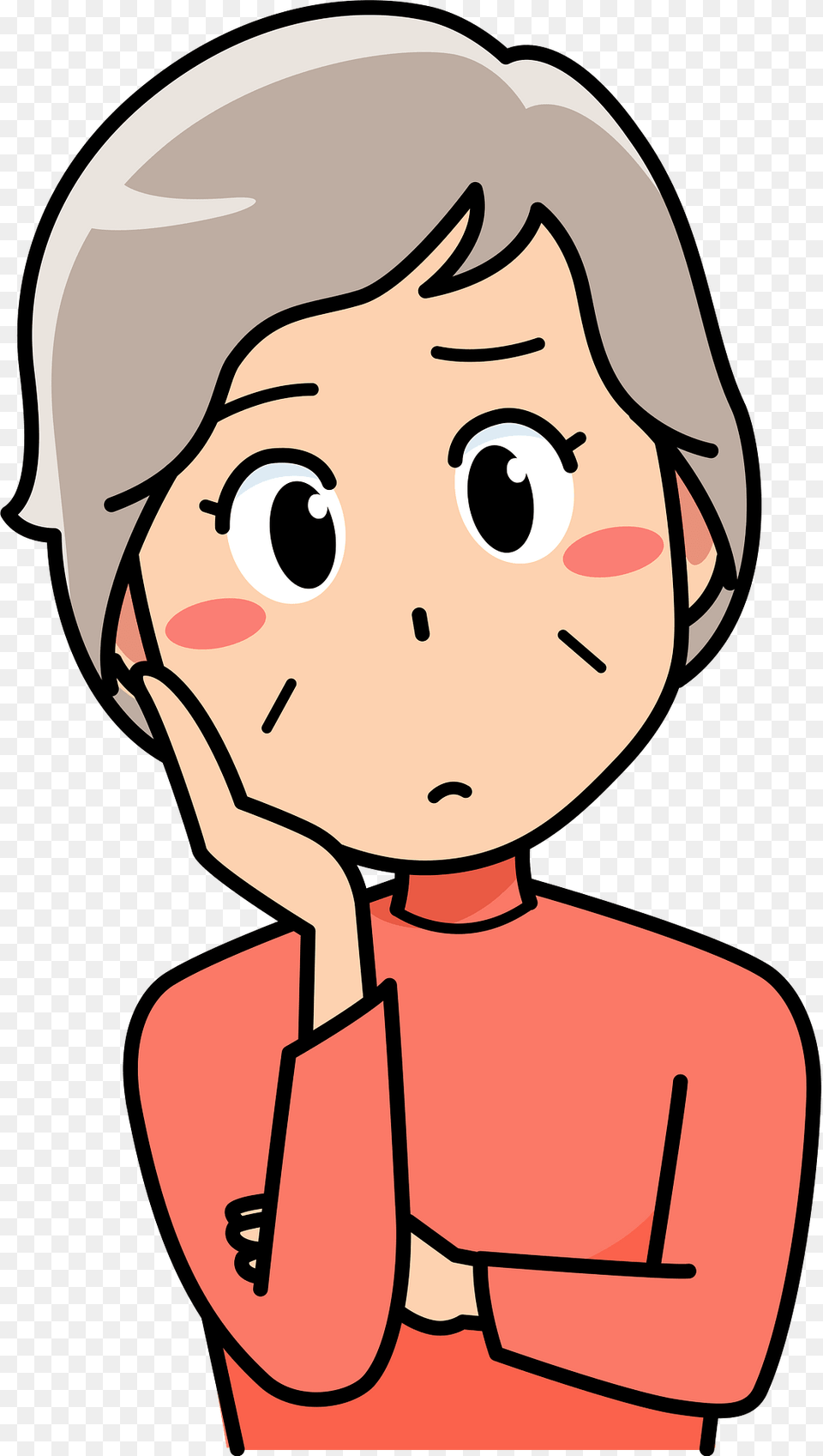 Grandmother Old Woman Clipart, Baby, Person, Book, Comics Png