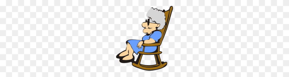 Grandmother On Easy Chair Picture, Furniture, Person, Sitting, Baby Free Png Download