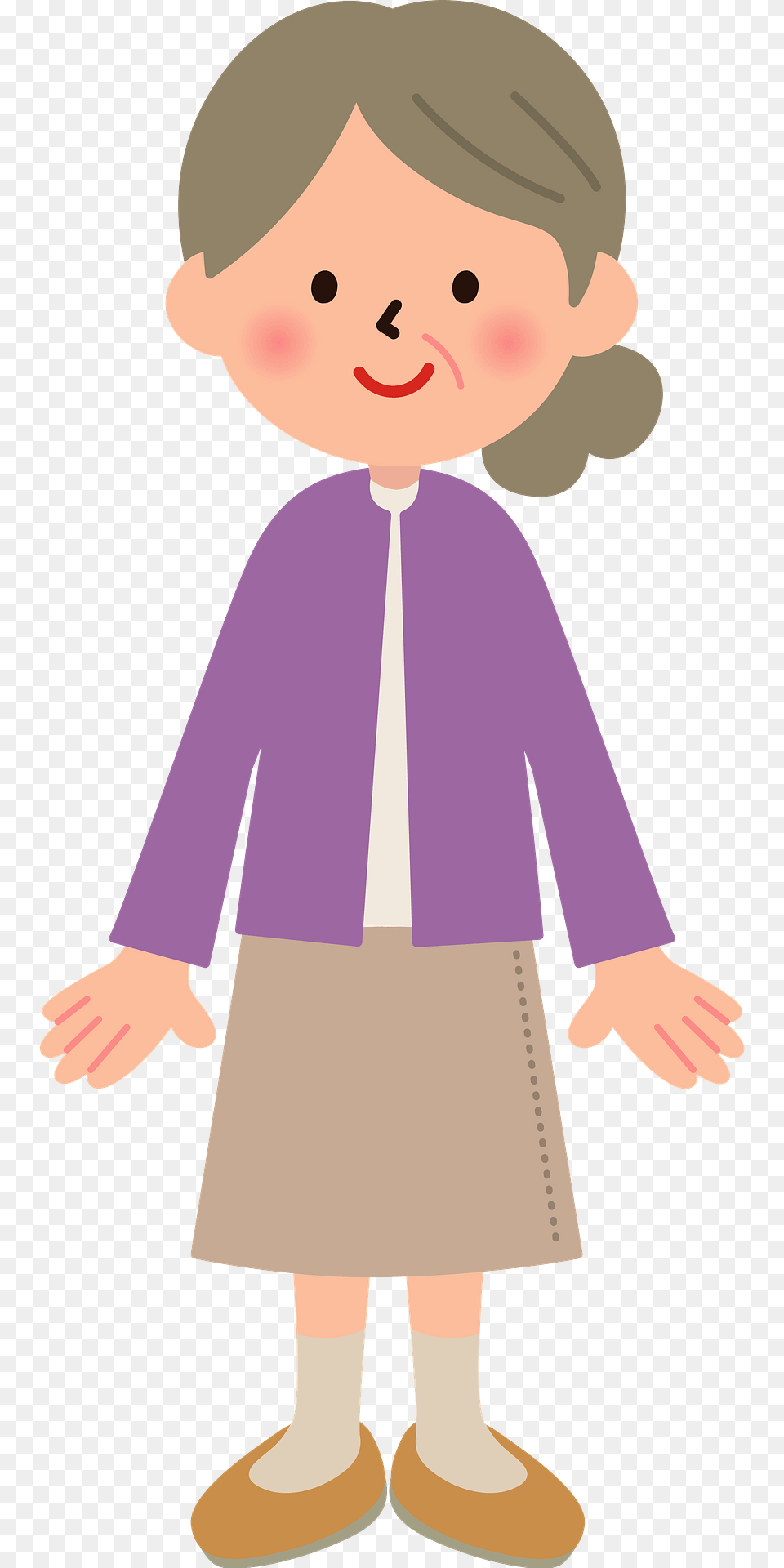 Grandmother Senior Woman Clipart, Baby, Person, Face, Head Png Image