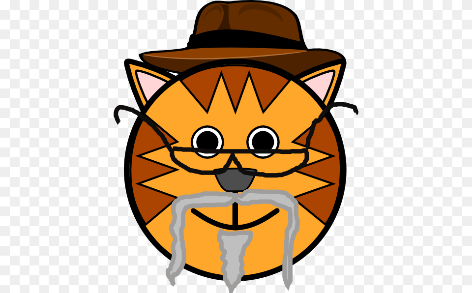 Grandpa Cat Clip Art, Clothing, Hat, Baby, Person Free Png Download