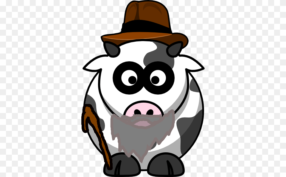 Grandpa Cow Clip Art, Clothing, Hat, Tool, Plant Free Png