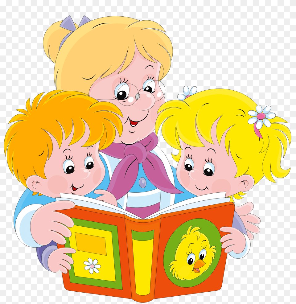 Grandparent Child Clip Art, Book, Comics, Person, Publication Png Image