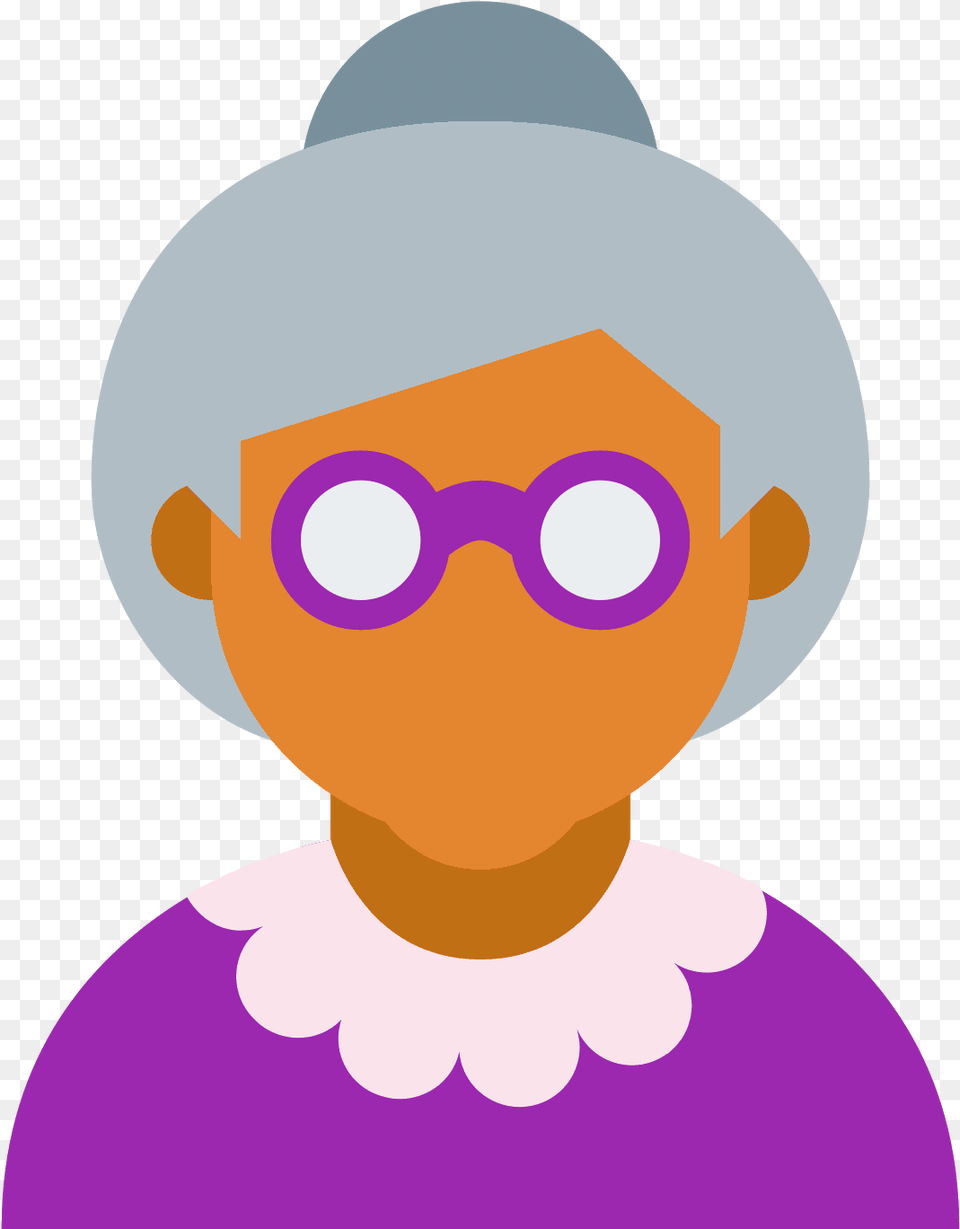 Grandparents Clipart Old Age Home Old Person Icon Transparent Old Woman Icon, Purple, Nature, Outdoors, Snow Png