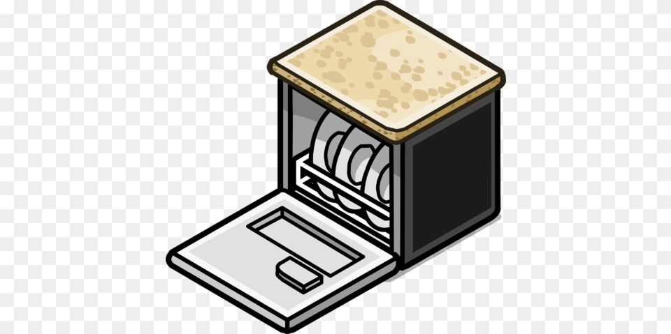 Granite Top Dishwasher Sprite 006 Dishwasher, Appliance, Device, Electrical Device, Mailbox Free Png