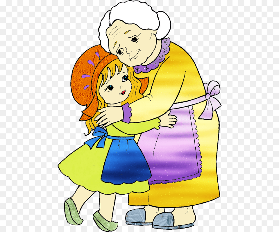 Granma Huge Freebie Little Red Riding Hood And Grandma, Baby, Person, Clothing, Coat Free Transparent Png