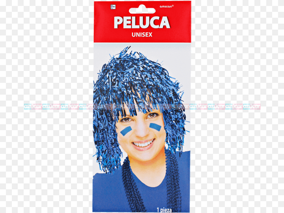 Granmark Peluca Metalica Azul 31 Granmark Lace Wig, Face, Head, Person, Photography Png Image