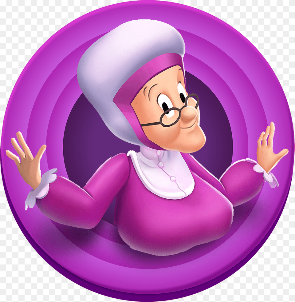 Granny, Purple, Baby, Person, Face Free Png