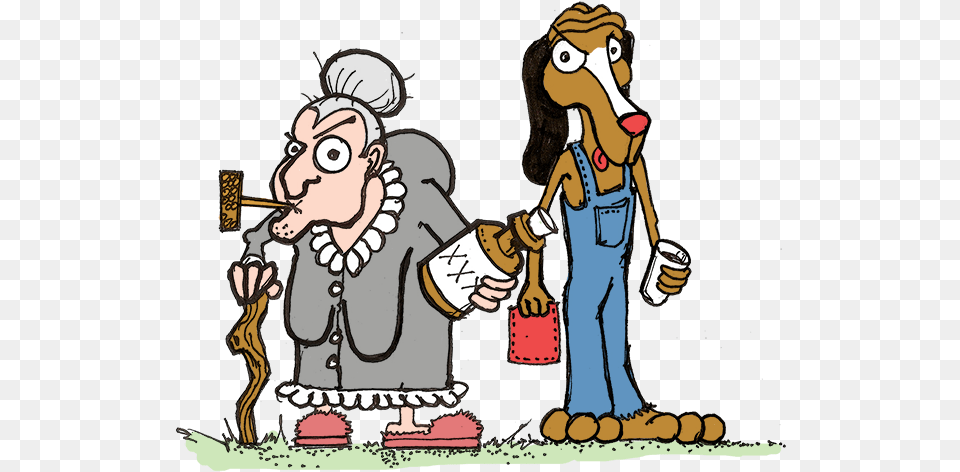 Granny Dog Hillbilly Outfield Kentucky Derby Granny Dog, Person, Adult, Head, Female Free Transparent Png