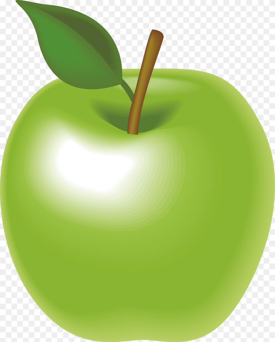 Granny Smith Apple Animation Green Apple Clipart, Food, Fruit, Plant, Produce Free Png Download