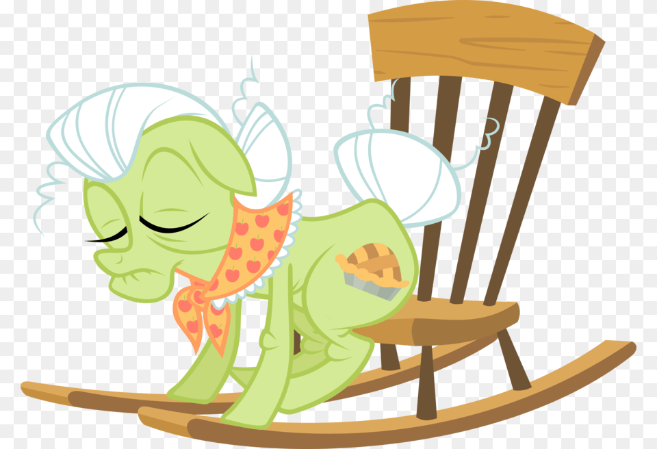Granny Smith Rocking Chair Safe Simple Mlp Granny Smith, Furniture, Face, Head, Person Free Png