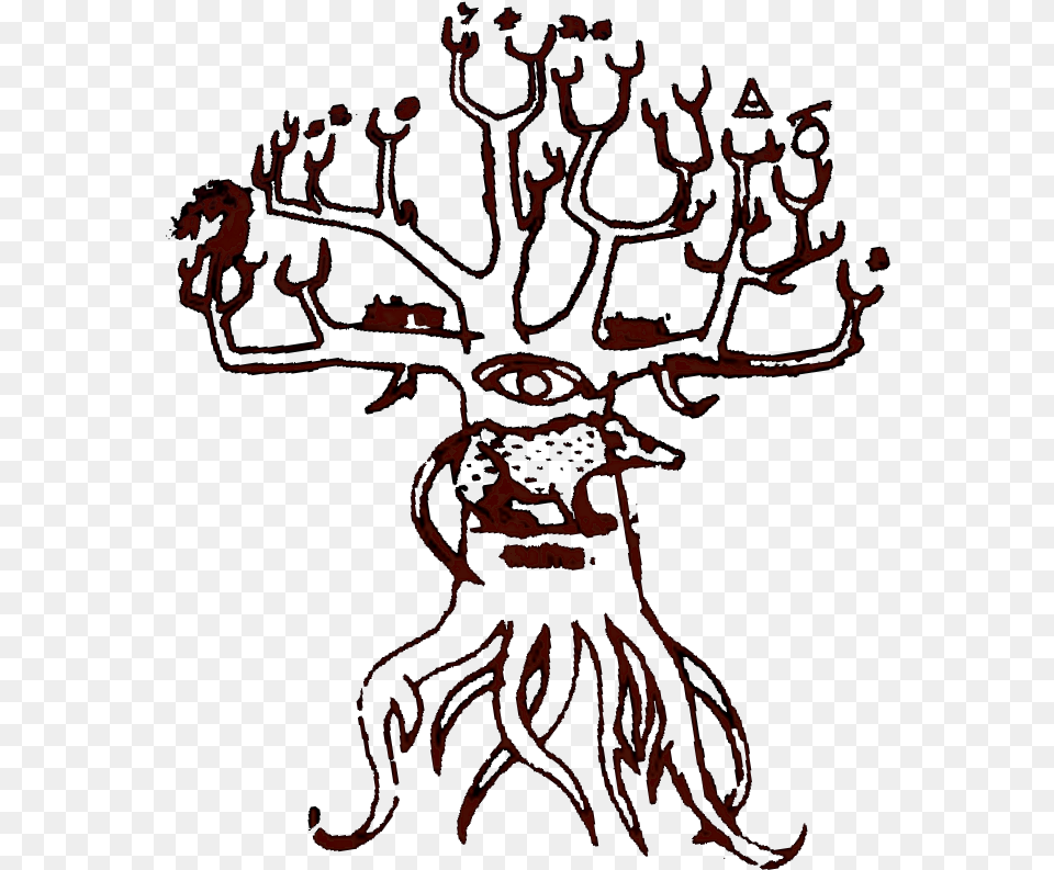 Granny Symbol 01b Tree Dishonored Brigmore Witch Symbol, Emblem, Art Free Png Download
