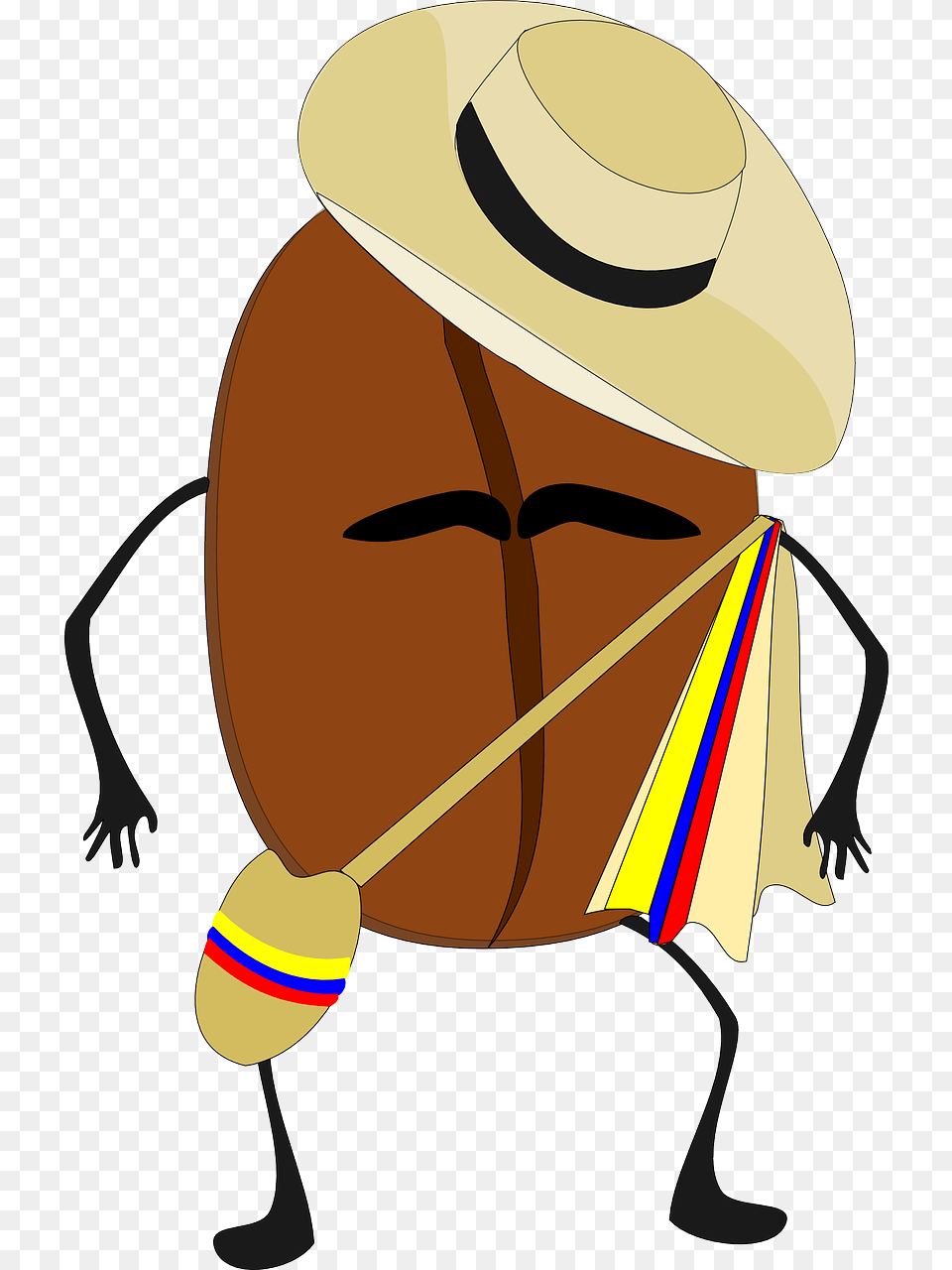 Grano De Cafe Colombiano, Clothing, Hat, Sun Hat, Person Png