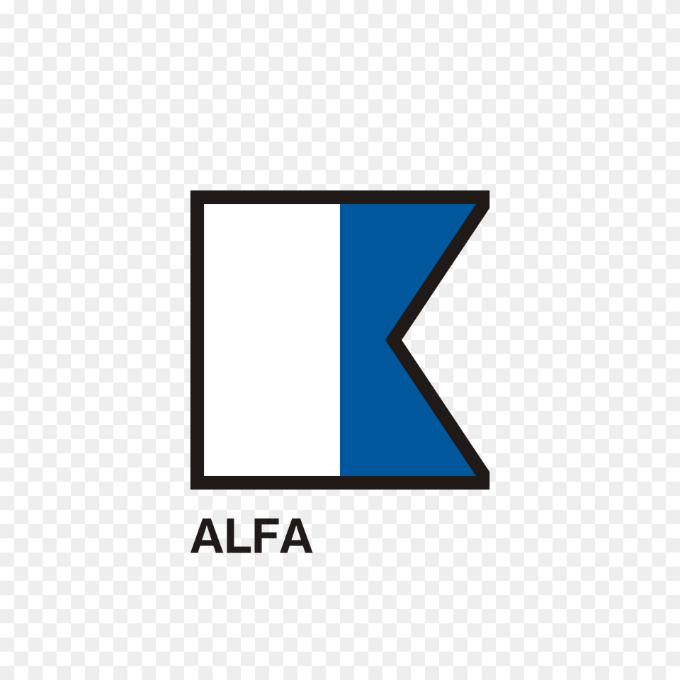 Granpavese Alfa Flag Clipart, Triangle, Logo, Text, Symbol Free Transparent Png