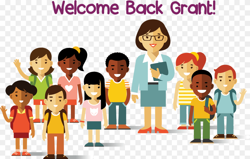Grant Elementary School Pta Background Teacher And Student Clipart, Person, People, Baby, Boy Free Transparent Png