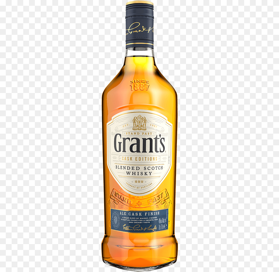 Grantquots Triple Wood Ale Cask Whisky Grants Whiskey, Alcohol, Beverage, Liquor, Beer Png Image