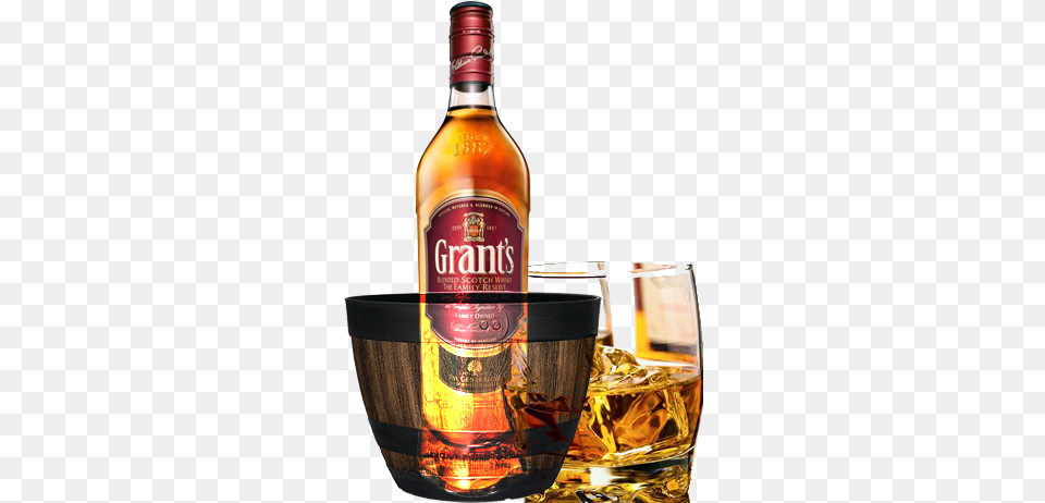 Grants 70cl Btl Glass, Alcohol, Beverage, Liquor, Whisky Free Png Download