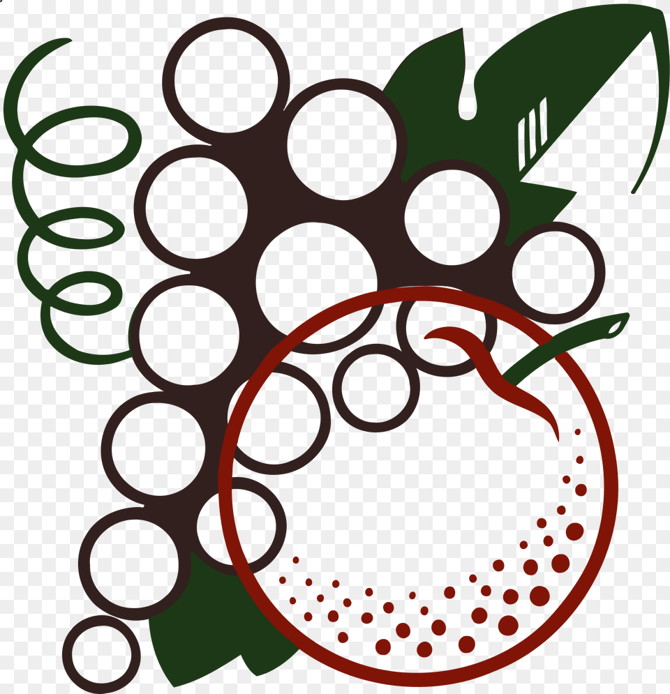 Grape Clip Art Black And White, Food, Fruit, Plant, Produce Png