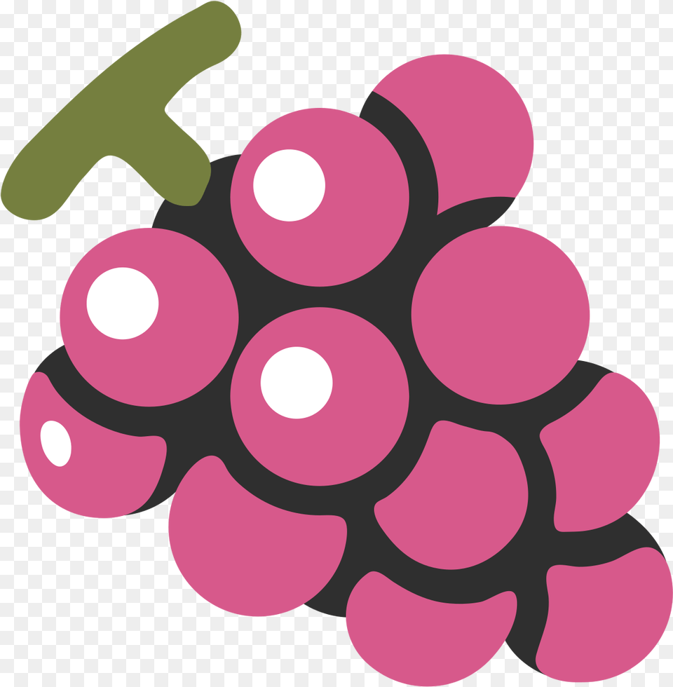 Grape Emoji Android, Food, Fruit, Grapes, Plant Png Image