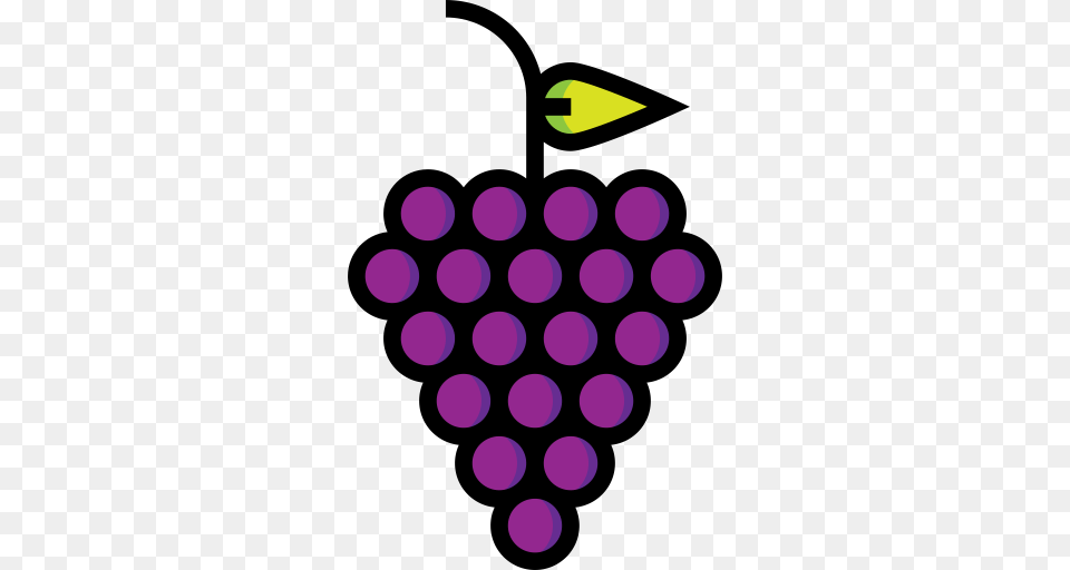 Grape Grapevine Natural Icon With And Vector Format For, Purple, Food, Fruit, Plant Free Transparent Png