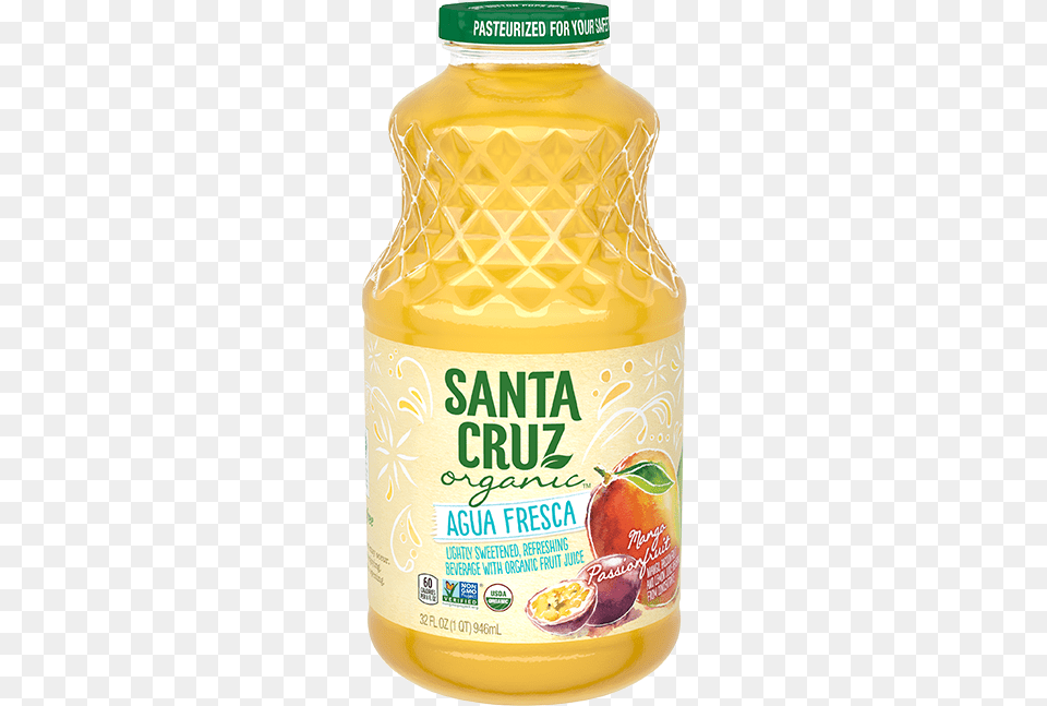Grapefruit Santa Cruz Organic Organic Agua Fresca Mango Passionfruit, Beverage, Juice, Food, Ketchup Free Png Download