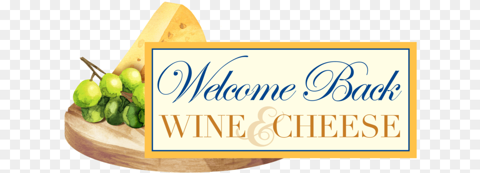Grapes And A Cheese Block With The Words Welcome Back Edwardian Script Bpng Ornament Round, Lime, Citrus Fruit, Food, Fruit Free Transparent Png