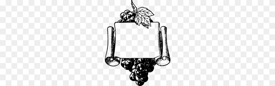 Grapes Clip Art Gray Free Png