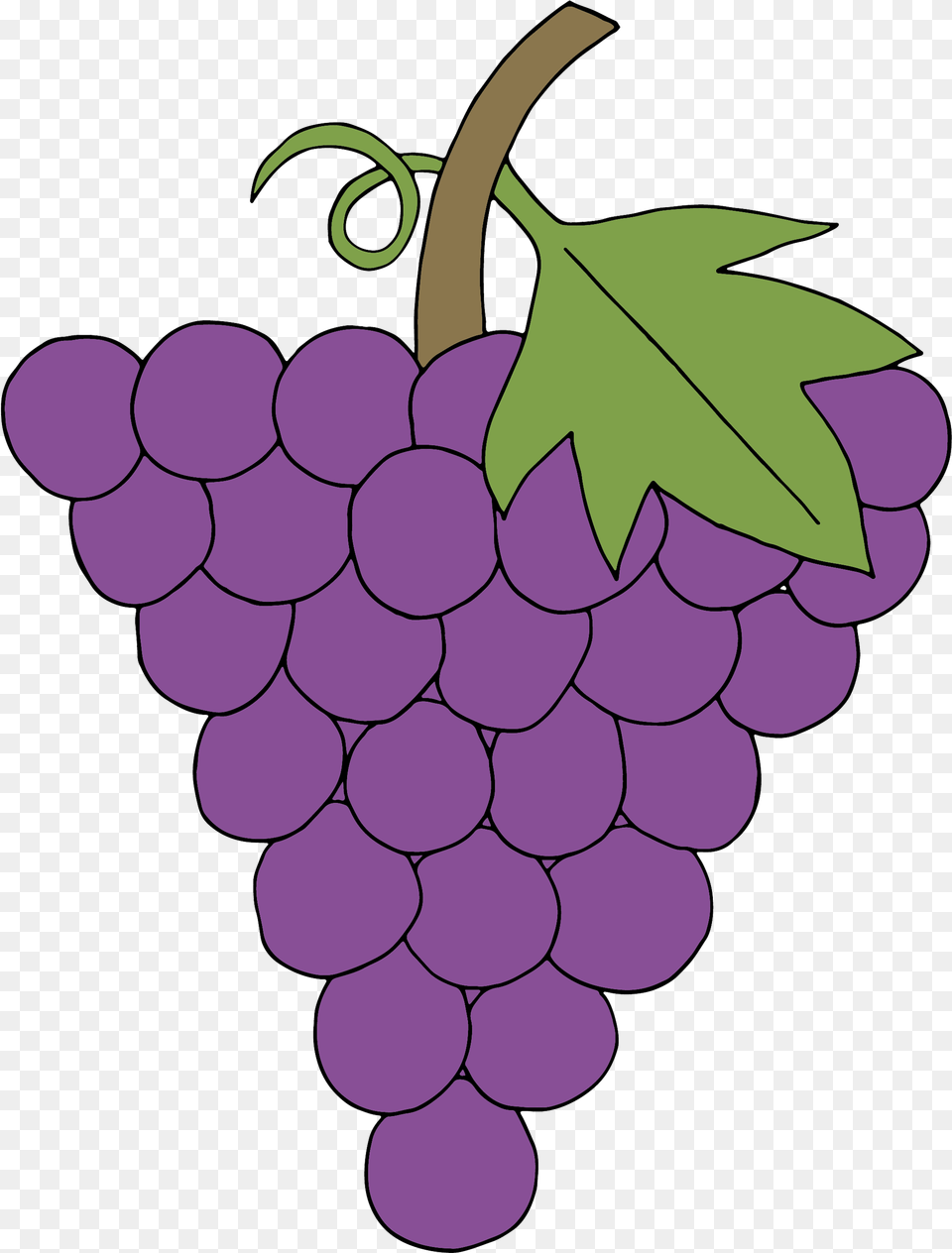 Grapes Clipart Corner Clipart Grape, Food, Fruit, Plant, Produce Free Png