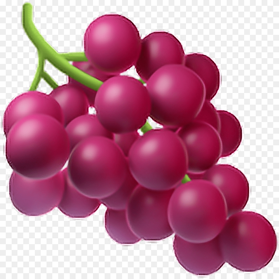 Grapes Clipart Purple Apple Transparent Fruit Emojis, Food, Plant, Produce, Balloon Png