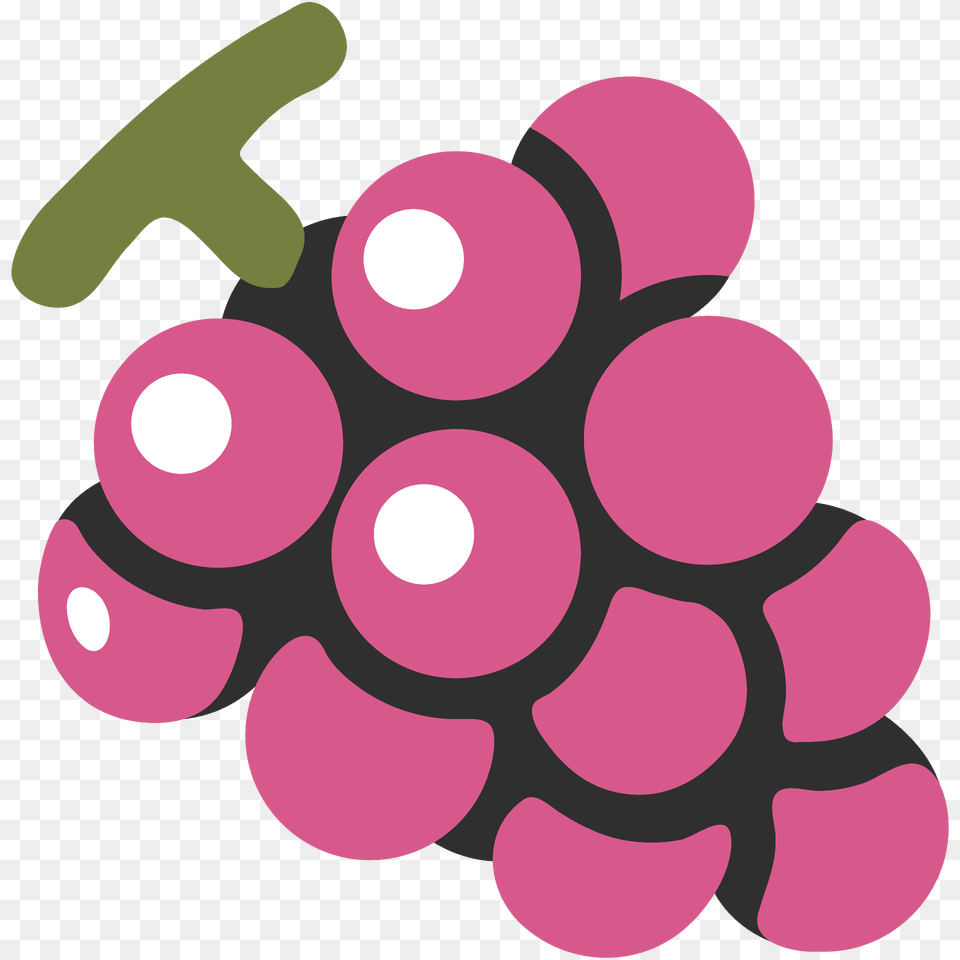 Grapes Emoji Clipart, Food, Fruit, Plant, Produce Free Png Download