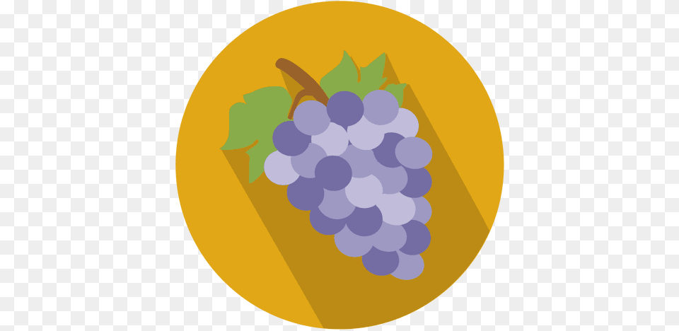 Grapes Flat Circle Icon Grape Icon Circle, Produce, Food, Fruit, Plant Png