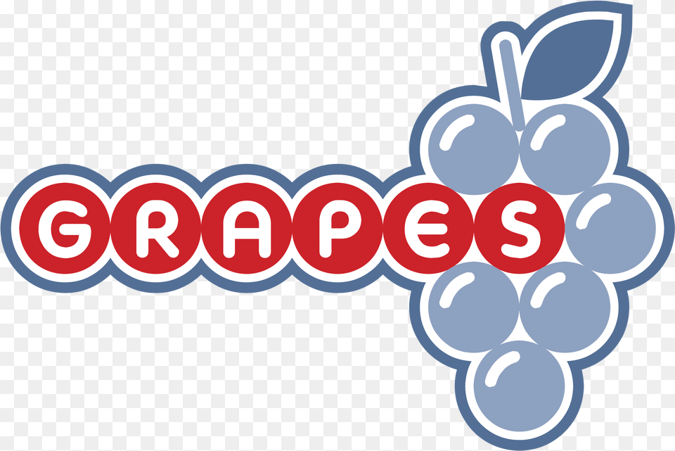 Grapes Logo Grapes, Food, Fruit, Plant, Produce Free Transparent Png