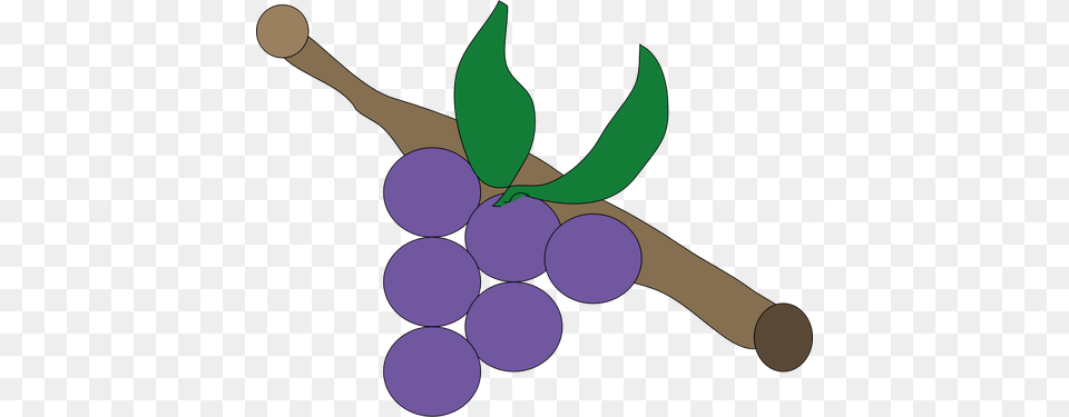 Grapes On Branch, Food, Fruit, Plant, Produce Free Png