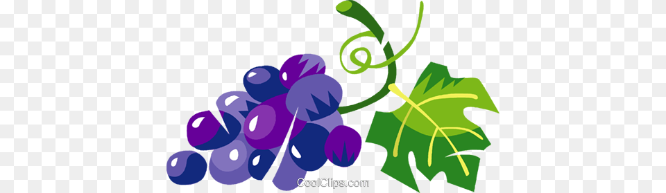 Grapes Royalty Vector Clip Art Illustration, Food, Fruit, Plant, Produce Free Png