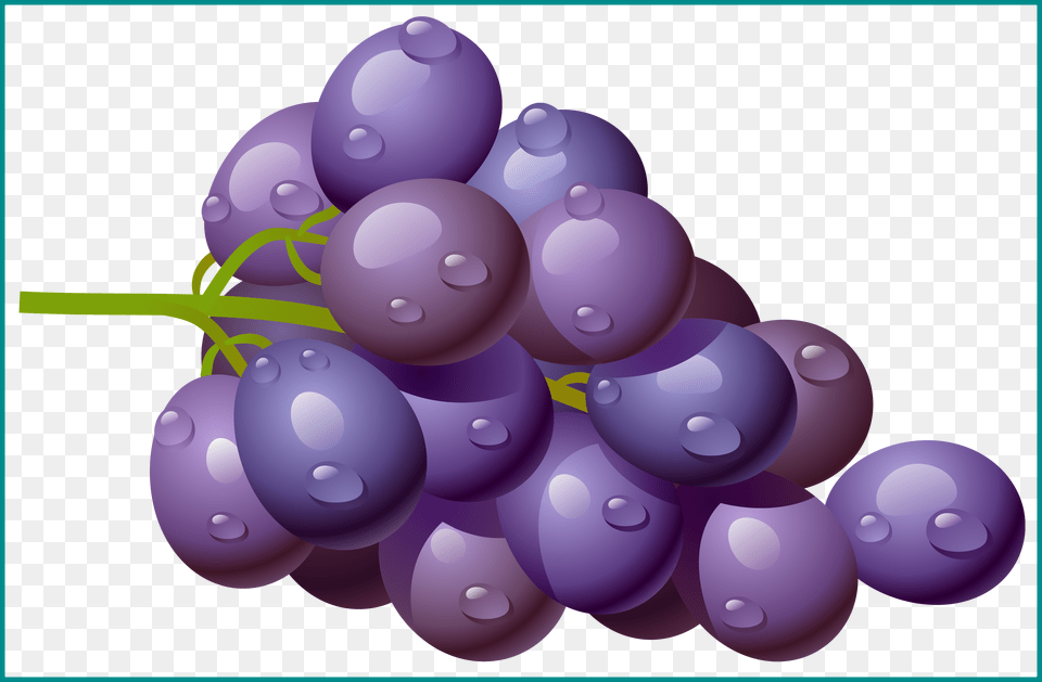 Grapes Vector One Grape Clipart, Food, Fruit, Plant, Produce Free Png Download
