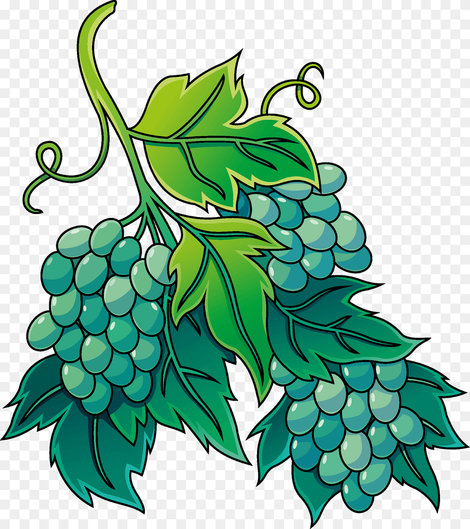 Grapevine Clipart, Grapes, Produce, Plant, Food Free Png Download
