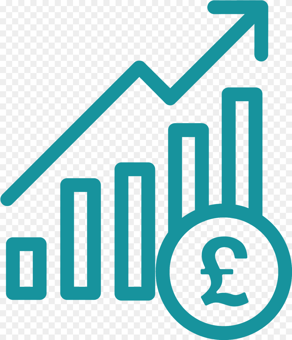 Graph Arrow Investment Graph Icon, Text, Light Free Png