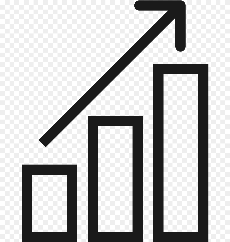 Graph Increase Marketing, Handrail, Blade, Dagger, Knife Free Png Download