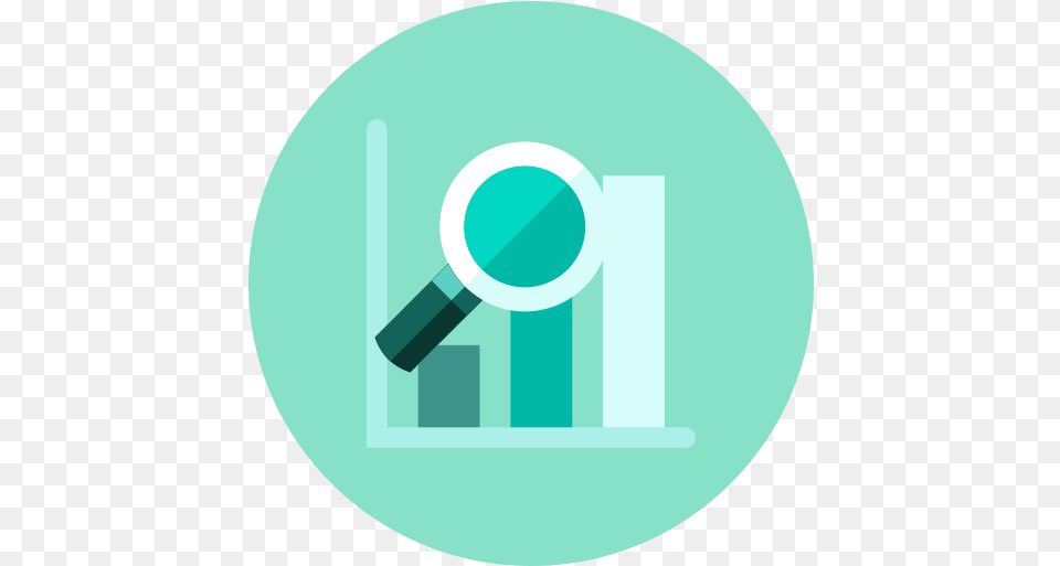 Graph Magnifier Analysis Analytics Circle, Disk, Magnifying Free Png