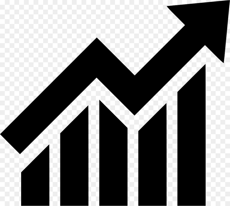 Graph Up Arrow Arrow Up Graph Icon, Handrail, Stencil, Railing, Architecture Png