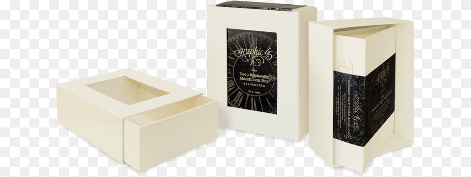 Graphic 45 Deep Rectangle Matchbook Box, Cardboard, Carton Free Transparent Png
