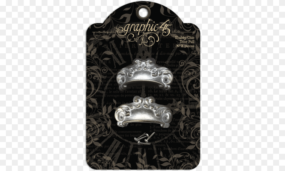 Graphic 45 Staples Shabby Chic Door Pull, Bronze, Accessories Png Image