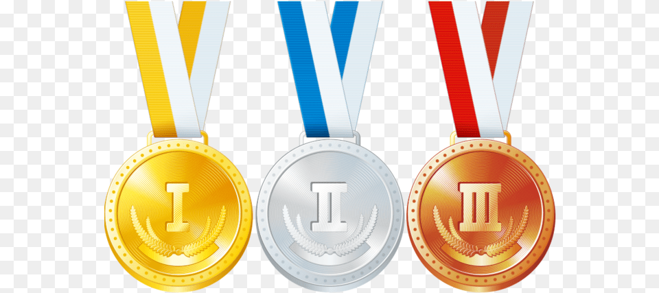 Graphic Black And White Download Bronze Gold Silver Gold Medals, Gold Medal, Trophy Free Png