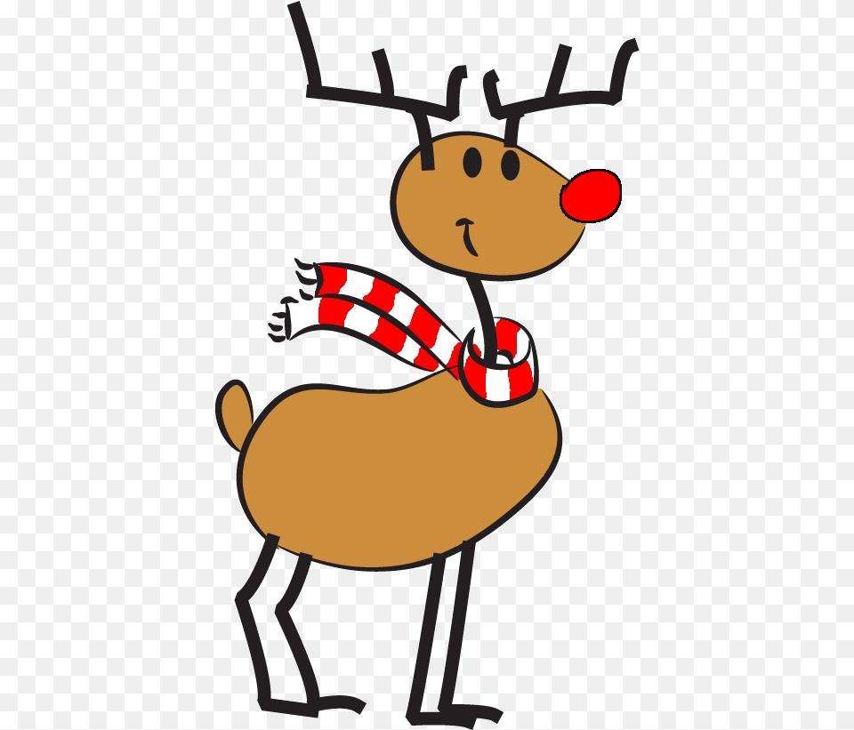 Graphic Black And White Christmas Funny Clipart Goofy Merry Christmas Gif, Animal, Deer, Mammal, Wildlife Free Png Download